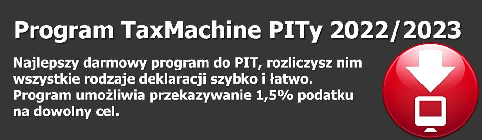 Program PITy TaxMachine 2014/2015 - kliknij aby pobrać