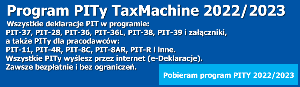 Program TaxMachine PIT 2021/2022